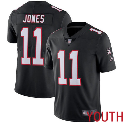 Atlanta Falcons Limited Black Youth Julio Jones Alternate Jersey NFL Football #11 Vapor Untouchable->youth nfl jersey->Youth Jersey